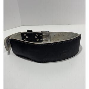 CAP Split Leather Weightlifting Belt Black Medium